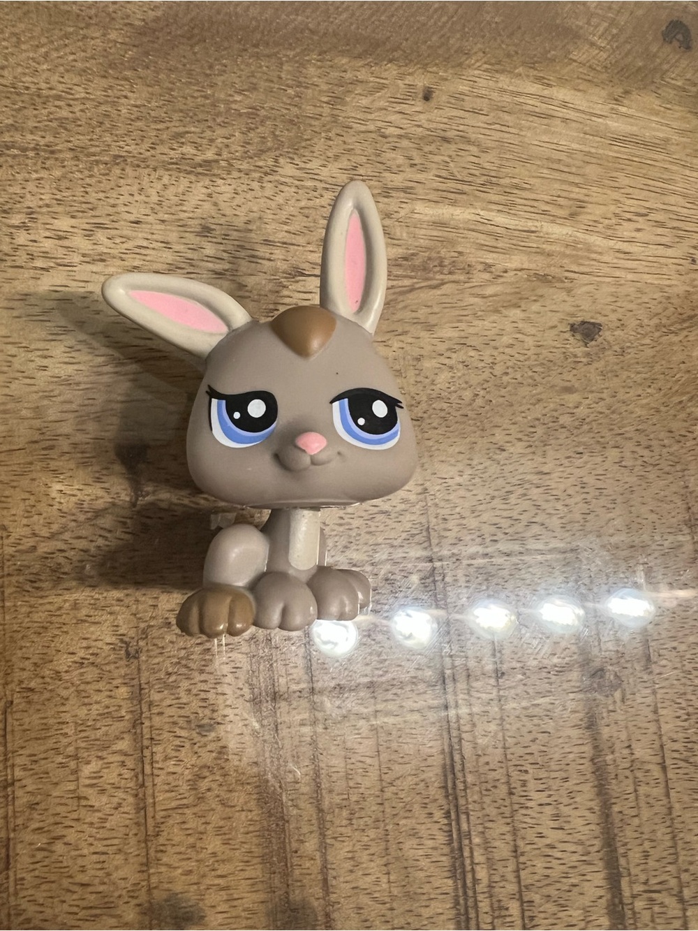 Littlest Pet Shop LPS Baby Bunny #1334 Grey With Blue Eyes
